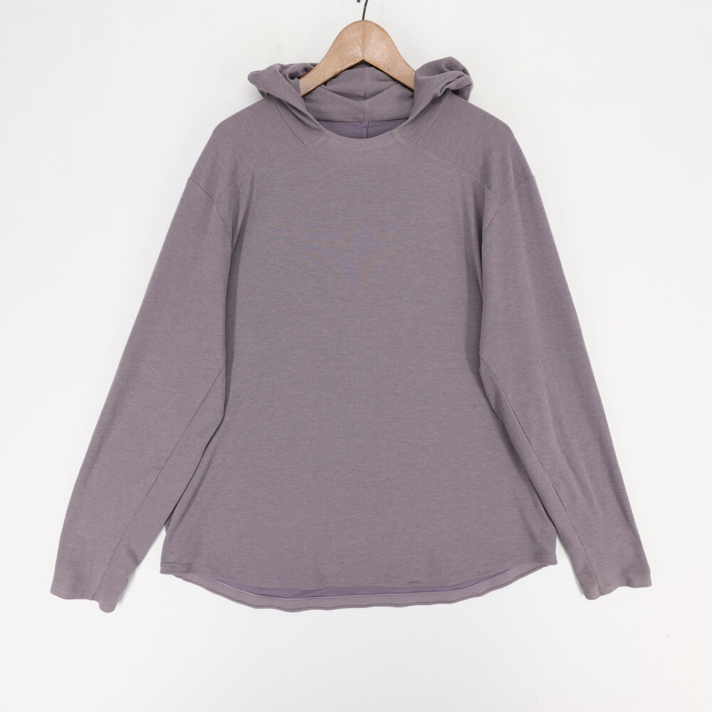 Lululemon Hoodie Mens XXL Gray Purple Heather Pullover Long Sleeve Athletic